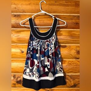 Rampage Women's Abstract Multicolor Tank Top